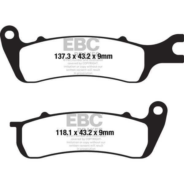 Brake Pads SFA722 for AJS Cadwell/Tempest 125 19 Stock EBC