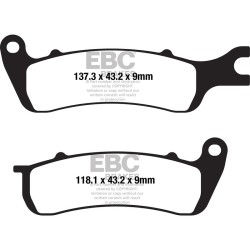 Brake Pads SFA722 for AJS Cadwell/Tempest 125 19 Stock EBC