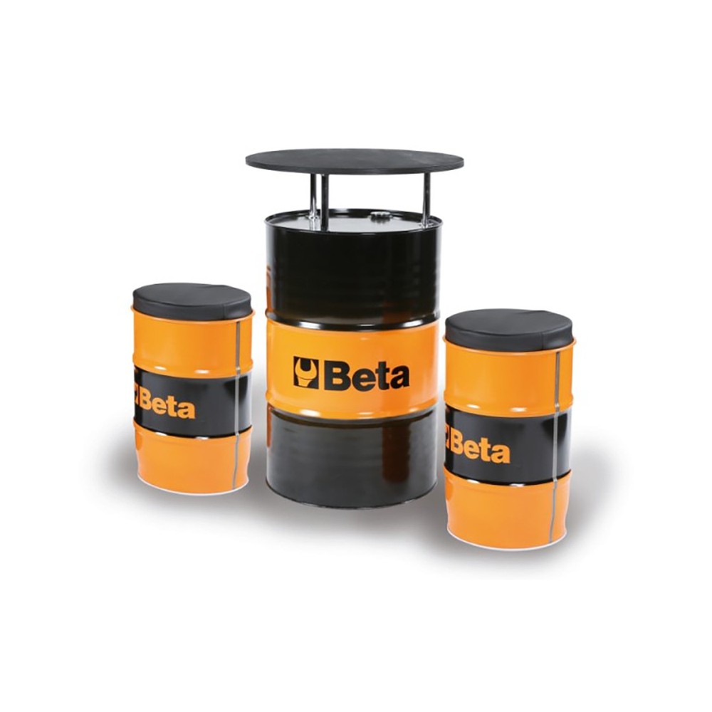 9565K-Drum Table With Two Seats Merchandising BETA