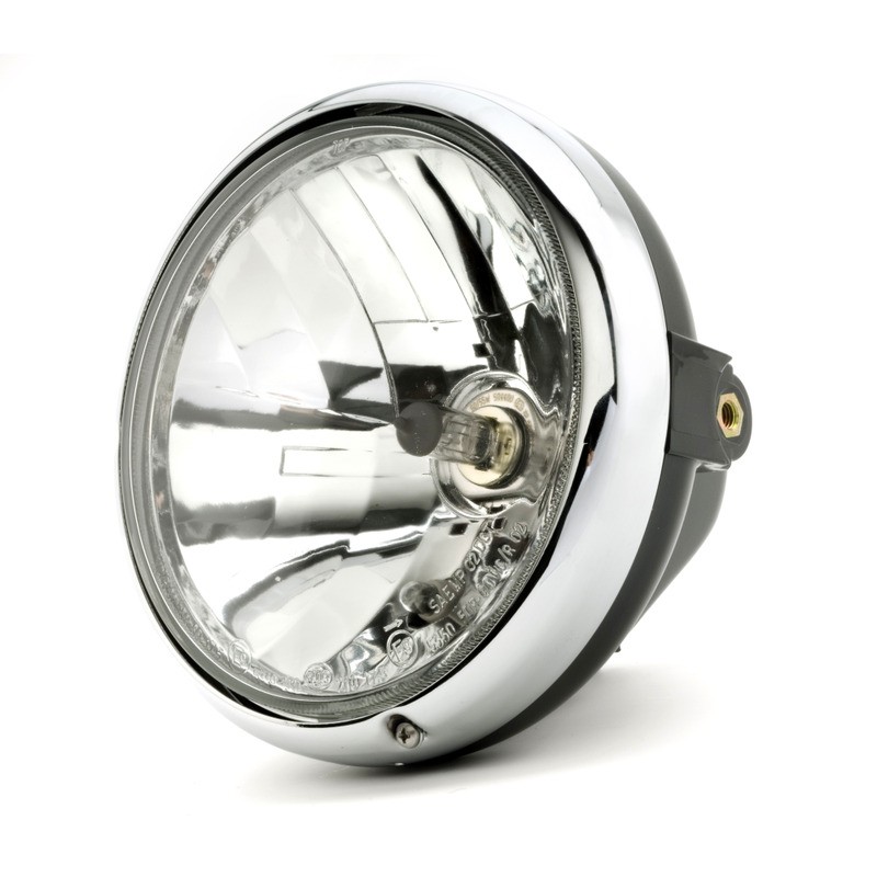 Headlight D.170 Black Ducatiguzzi-Honda-Suzuki All Products ECIE