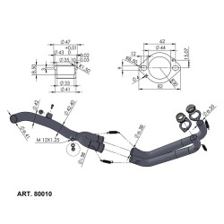 Exhaust Pipes Racing Yamahatenere 700 19- for YAMAHA Tenere 700 19- Manifolds and Fittings LEOVINCE