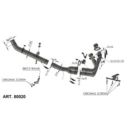 Exhaust Pipes Racing INOXCRF1100L Africa Twin 20- for HONDA CRF1100L Africa Twin 20- Manifolds and Fittings LEOVINCE