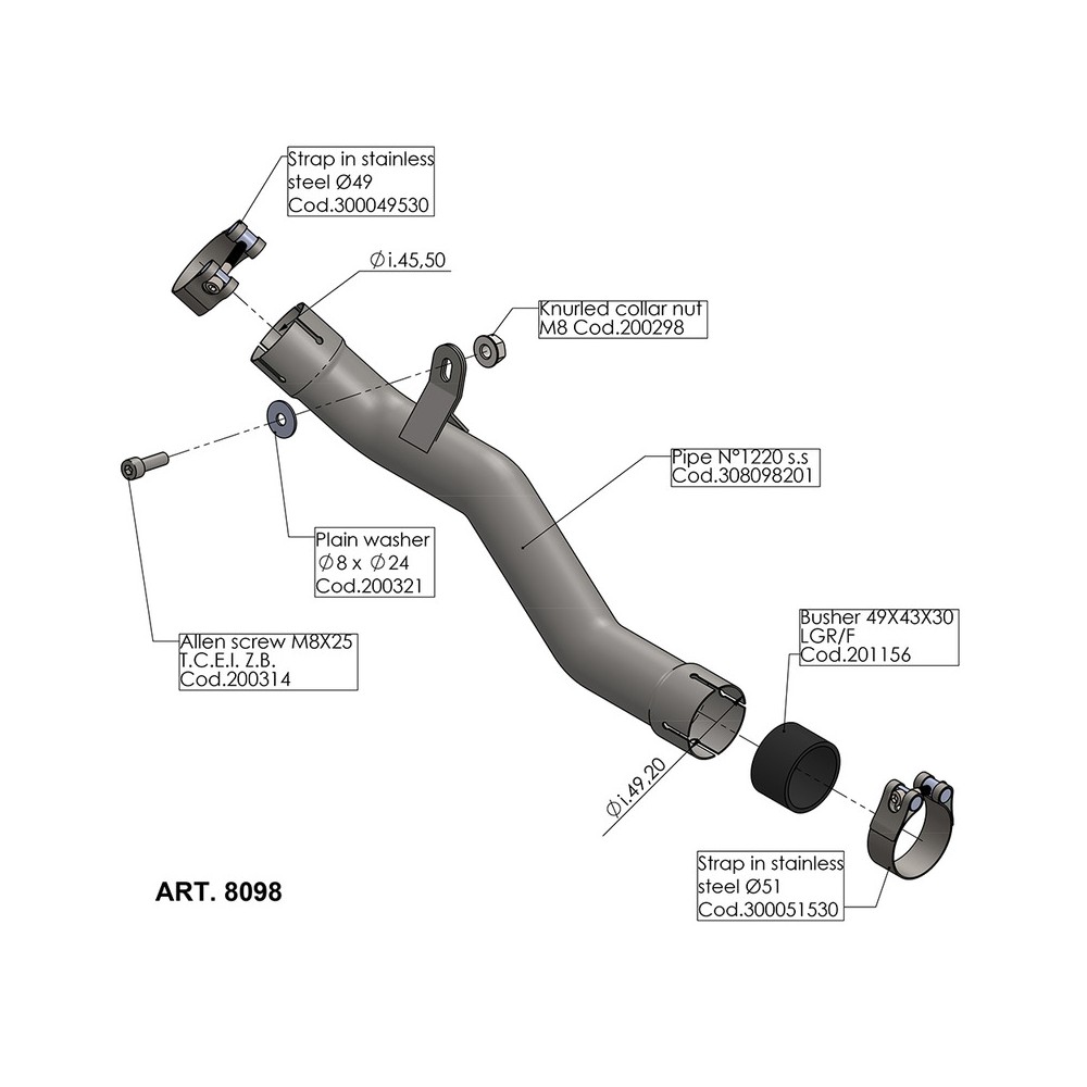 Eliminate Catalyst Benellileoncino 500 17- for BENELLI Leoncino 500 17- Manifolds and Fittings LEOVINCE