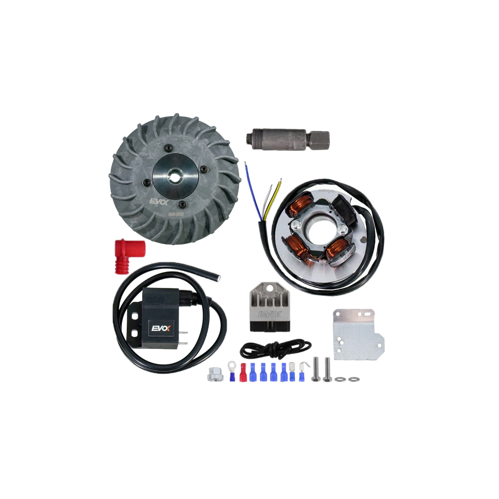 Kit Accensione Elettronica Evok Iron Spark Vespa 50 Special-50 L/N/R-PK50-125/125 Primavera-125 ET3 Ø19 - Volano Ricavato Dal Pi Accensioni Elettroniche Evok