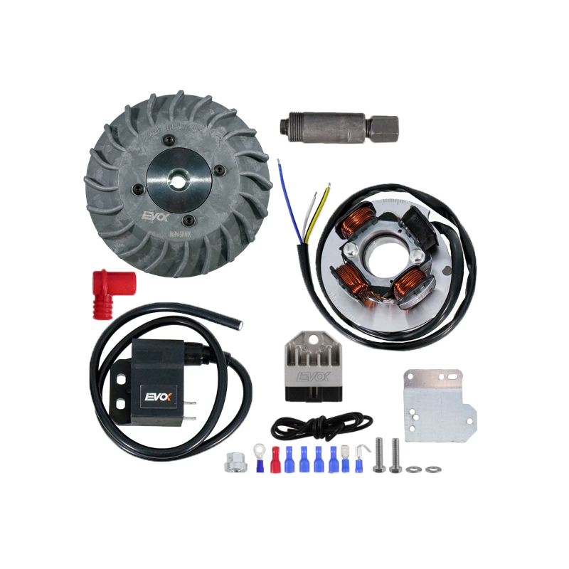 Kit Accensione Elettronica Evok Iron Spark Vespa 50 Special-50 L/N/R-PK50-125/125 Primavera-125 ET3 Ø19 - Volano Ricavato Dal Pi Accensioni Elettroniche Evok