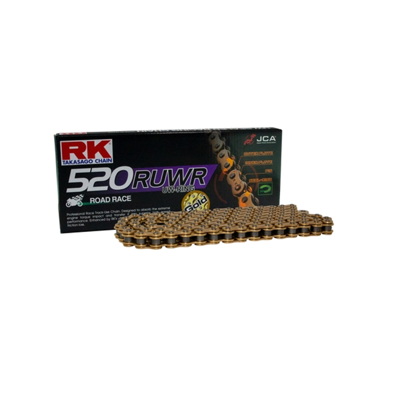 Rk Chain 520RUWR-122CLF Gold Sprockets Rk Chain