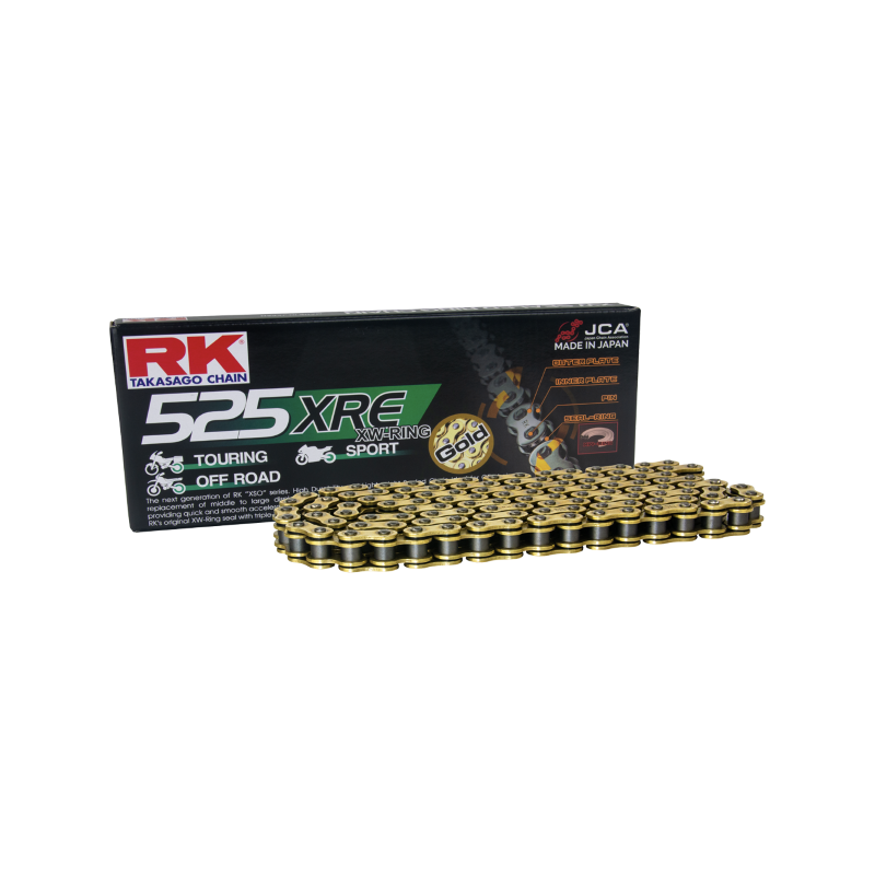 Rk Chain 525XRE-120 Clf Gold Sprockets Rk Chain