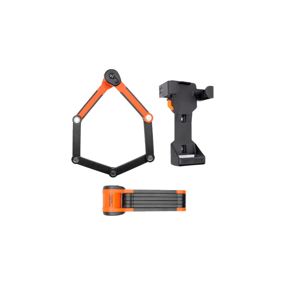 Lucchetto Pieghevole Evolution 790 - Nero Arancio Lucchetti e Catene Kryptonite