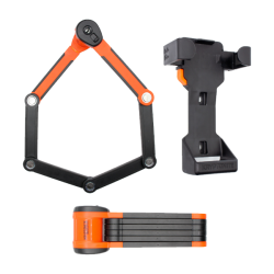Foldable Lock Evolution 790 - Black Orange Locks and Chains Kryptonite