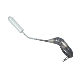 Marmitta Evok Iron Pipe Saldata Con Silenziatore Shorty In Alluminio E Inox Per Fantic Caballero/Xe-Xm 50 17-25 Scarichi e Marmitte Evok