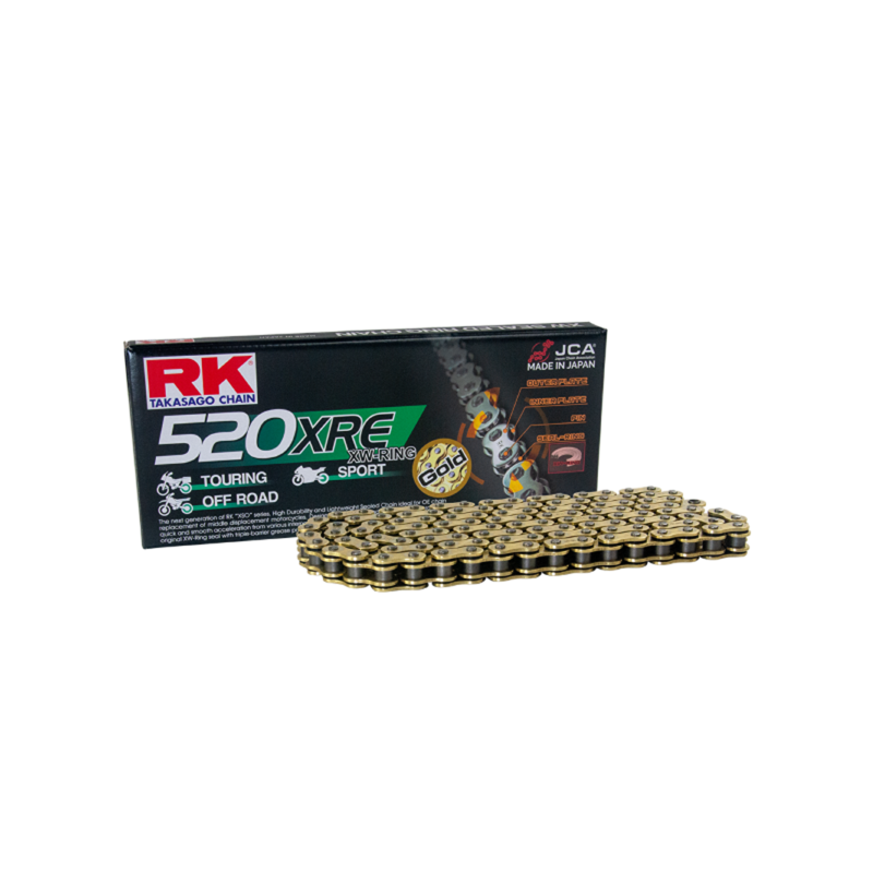 Rk Chain 520XRE-124 Clf Gold Sprockets Rk Chain