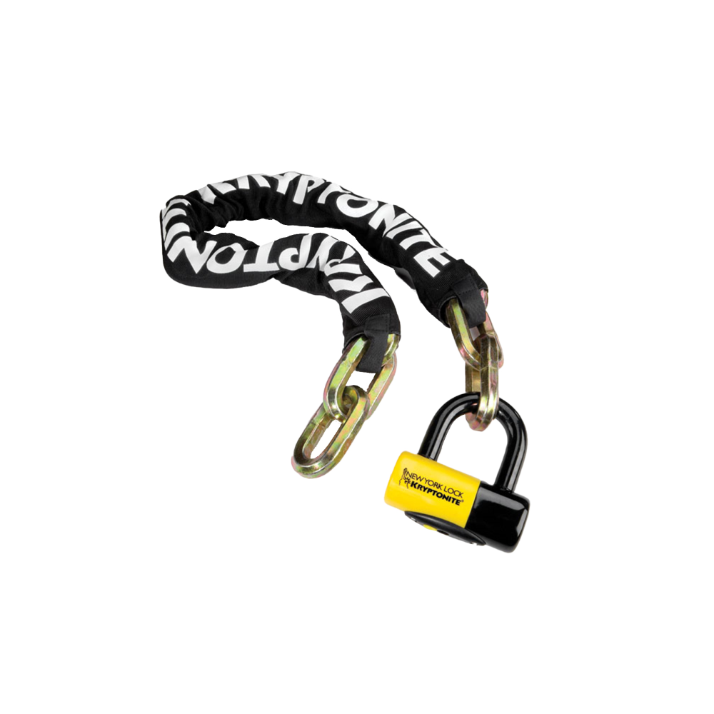 Catena New York Fahgettaboudit 1410 E Lucchetto New York - Nero Giallo Lucchetti e Catene Kryptonite