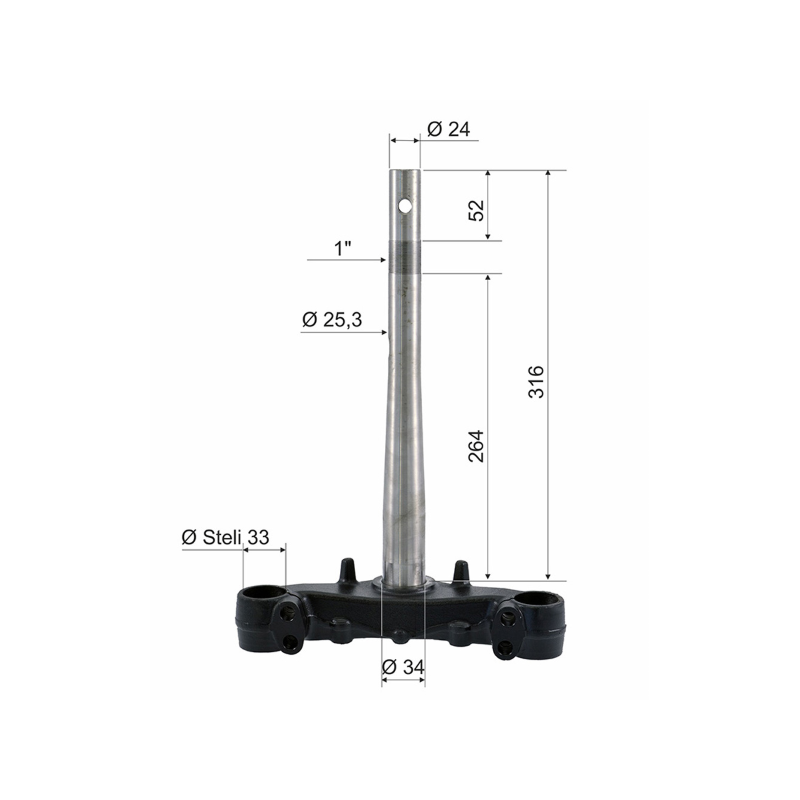 Testa Forcella Honda Sh 125-150cc Sospensioni RMS
