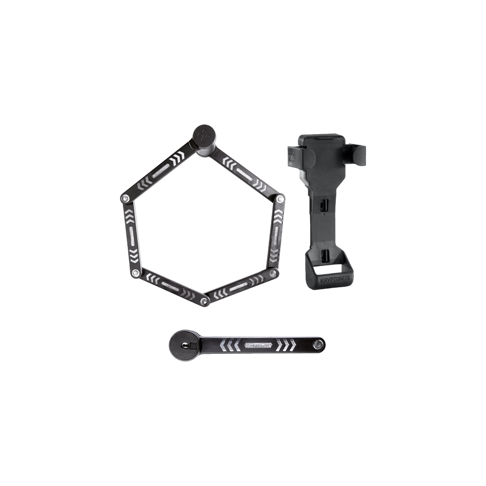 Lucchetto Pieghevole Kryptolock 610 S - Nero Argento Lucchetti e Catene Kryptonite