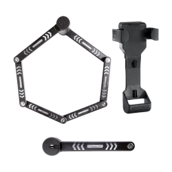 Foldable Lock Kryptolock 610 S - Black Silver Locks and Chains Kryptonite