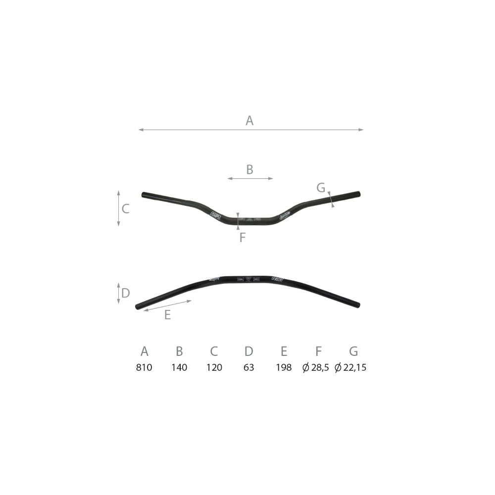 Domino Off-Road Handlebar L - 810mm Handlebars Domino