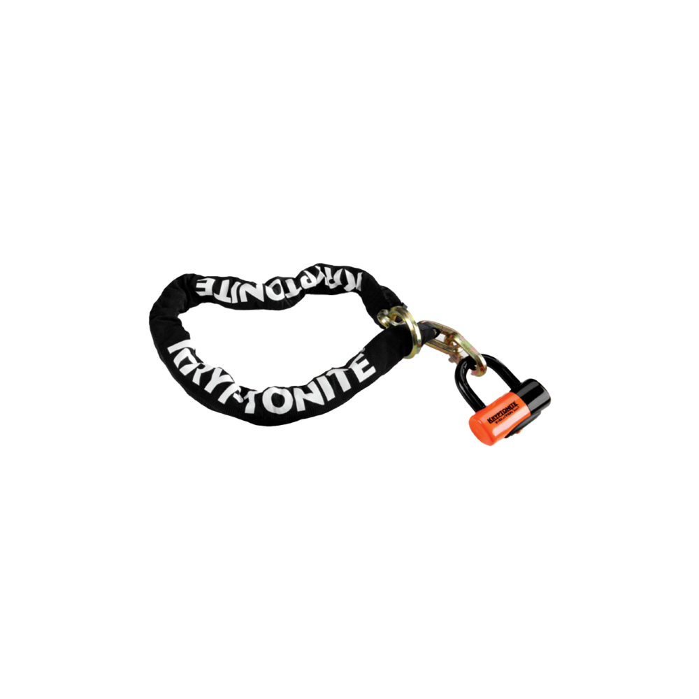 Chain New York Noose 1213 And Lock Evolution Series 4 - Black Orange Locks and Chains Kryptonite