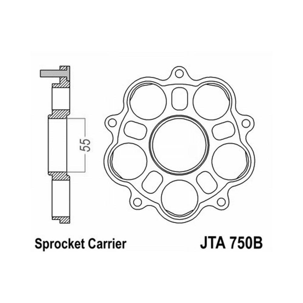 Parastrappi Jt X JTA751/752 per DUCATI 748 95-03 e altri modelli Corone JT