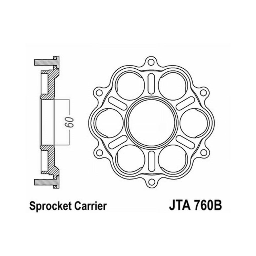 Spr.Carrier Jt For JTA761/762 for DUCATI 98 07-09 and other model Sprockets JT