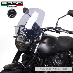 Cupolino Moto Guzzi V7 Iii 17-20 V9 Bobber Fume\'Chiaro per MOTO GUZZI V7 III 17-20 e altri modelli Parabrisas y carenados BIONDI