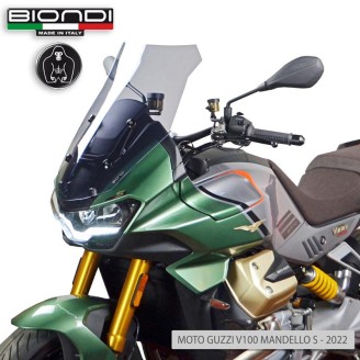 Windshield Moto Guzzi V100 22FUME Clear- Maxi Touring for MOTO GUZZI V100 Mandello 22- Windshields and Fairings BIONDI