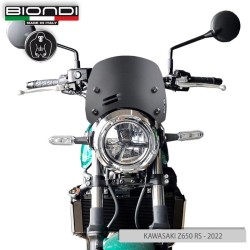 Windshield Kawasaki Z650 RS22- Nero Satin - Caffe for KAWASAKI Z650 RS 22- and other model Windshields and Fairings BIONDI