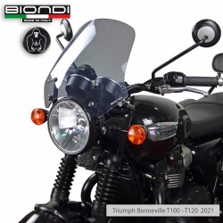 Cupolino Triumph Bonneville T100/T120 21-Touring Fume Chiaro per TRIUMPH Bonneville T100/T120 21- Parabrezza e Cupolini BIONDI
