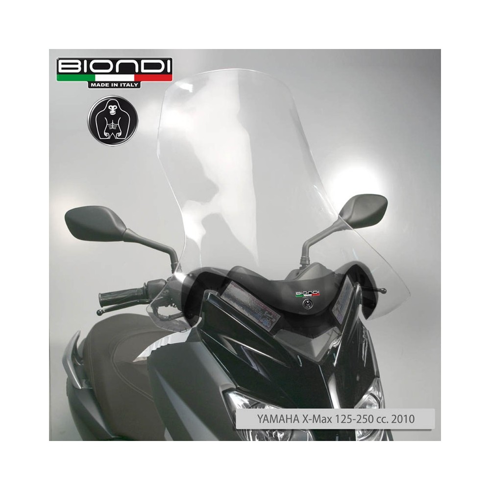 Parabrezza Club Yamaha X-MAX125 10-13, Attacchi Compresi per YAMAHA X-Max 125/250 10-13 Parabrisas y carenados BIONDI