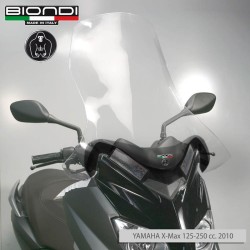 Parabrezza Club Yamaha X-MAX125 10-13, Attacchi Compresi per YAMAHA X-Max 125/250 10-13 Parabrisas y carenados BIONDI