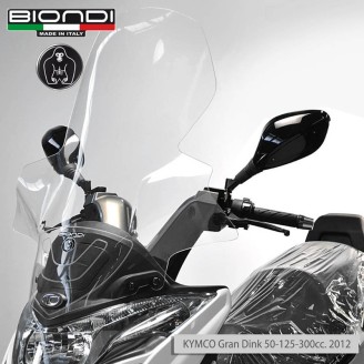 Parabrezza Club Kymco G-DINK125 12, Attacchi Compresi per KYMCO G-Dink 50 2T / 125/300i 12- Parabrezza e Cupolini BIONDI