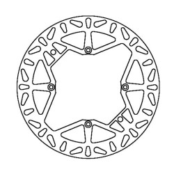 Disco Freno FMD0018R per HUSQVARNA CR 125/250 96-13 e altri modelli Dischi Freno Ferodo