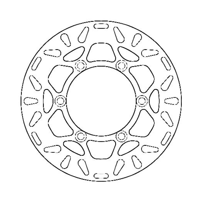Brake Disc Kawa Kx 80/100 Front for KAWASAKI : 80 KX 96 80 KX 930 85 KX 115 100 KX 1 14 Brake Discs Ferodo