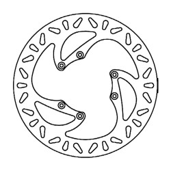 Disco Freno Hm Crm 50 DERAPAGE01-09 Dischi Freno Ferodo