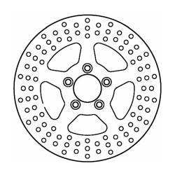 Brake Disc FMD0433R for HARLEY DAVIDSON FLHP 90 Road King Police 10-11 and other model Brake Discs Ferodo