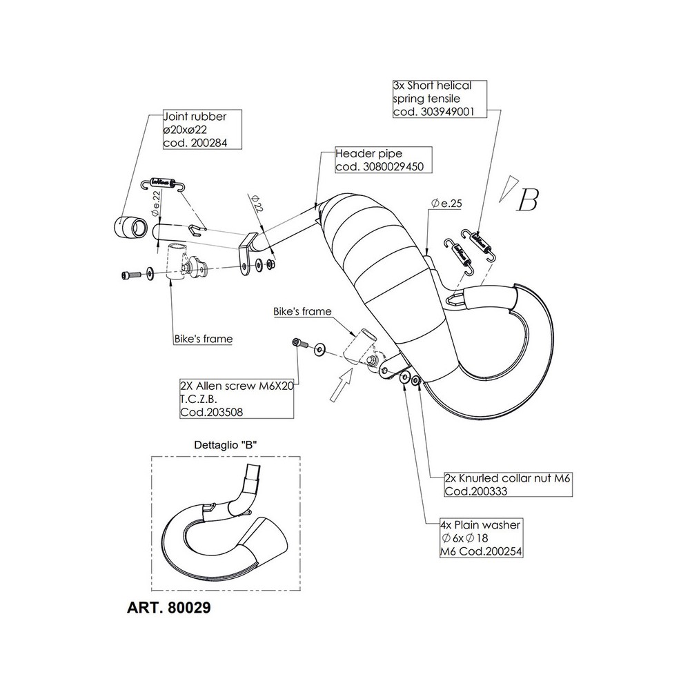 Exhaust Pipes X-Fight Beta Rrbeta Rr 50 Enduro/Motard 21-22 for BETA RR 50 Enduro/Motard 21-22 Manifolds and Fittings LEOVINCE