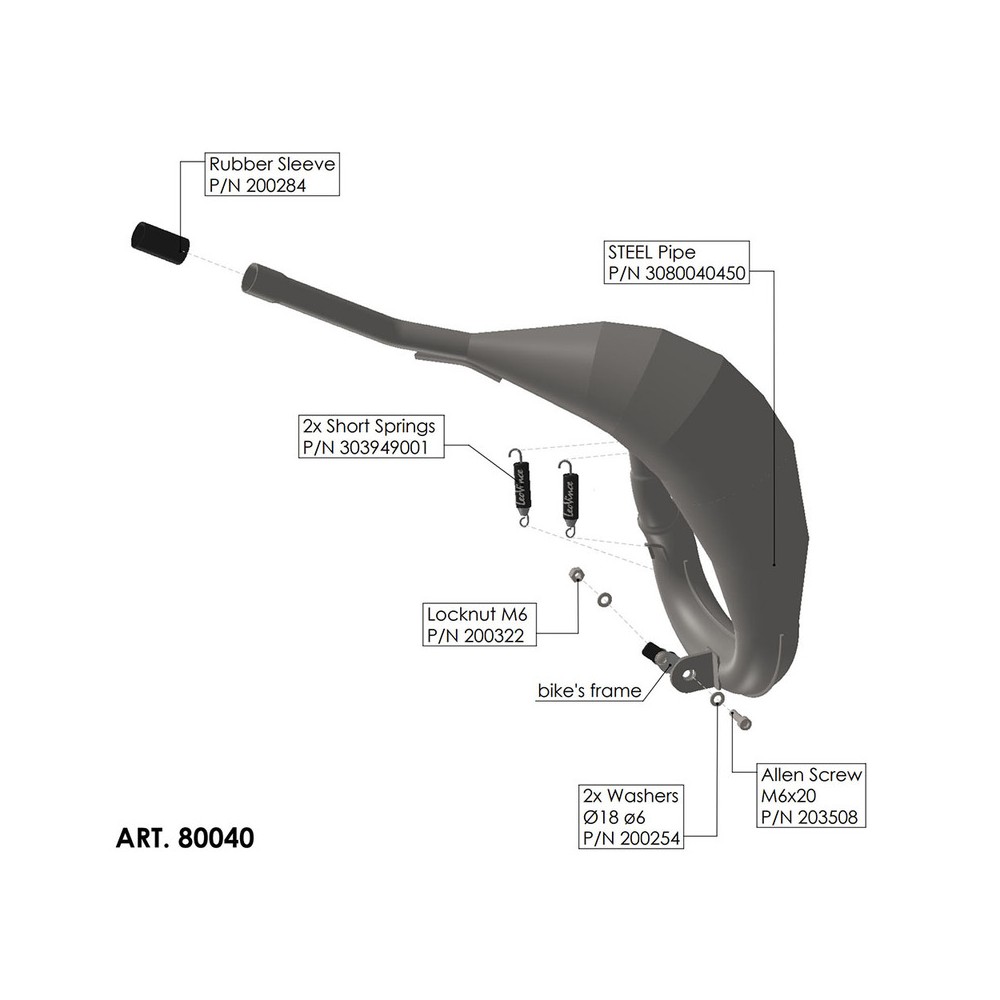 Exhaust Pipes X-Fight Fanticxe/Xm 50 21- Manifolds and Fittings LEOVINCE
