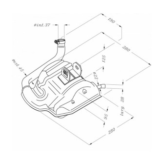 Exhaust Sitopluspiaggio Vespa Px 125/150 for PIAGGIO Vespa PX 125/1 50 nd Exhausts and Mufflers SITO