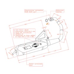Exhaust Sitoplusmbk Booster 50 04-12 for MBK Booster 50 04-12 and other model Exhausts and Mufflers SITO
