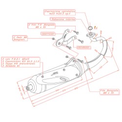 Marmitta Sitoyamaha Aerox 50 Kat 04-12 per YAMAHA Aerox 50 Kat 04-12 Minarelli Orizzontale nd Auspuffanlagen und Schalldämpfer SITO