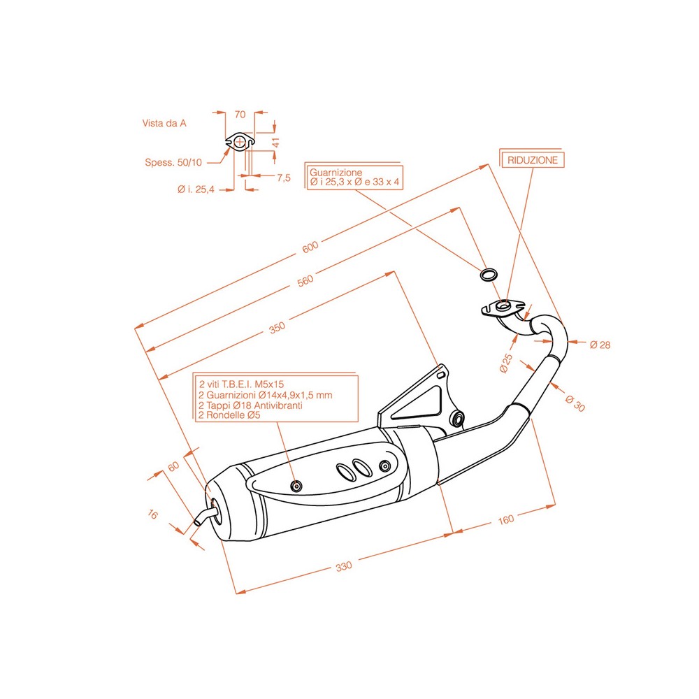 Exhaust Sitoplusyamaha Neo\'S 50 02-12 for YAMAHA Neo\'\'s 50 02-12 and other model Sitoplus SITO