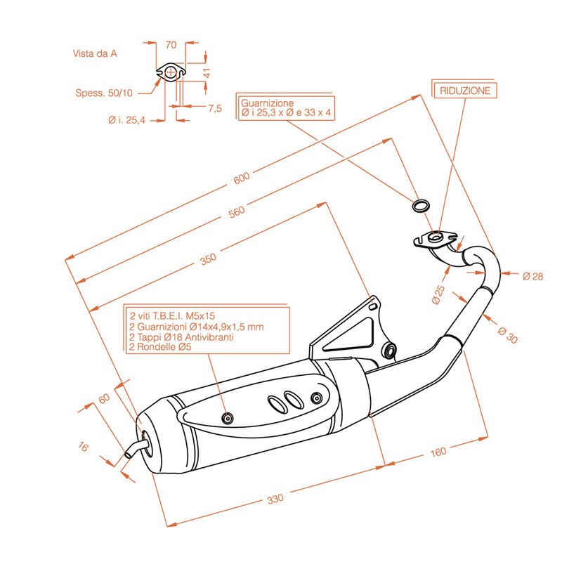 Exhaust Sitoplusyamaha Neo\'S 50 02-12 for YAMAHA Neo\'\'s 50 02-12 and other model Sitoplus SITO