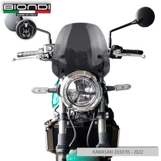 Windshield Kawasaki Z650 RS22- Fume Scuro - Sport for KAWASAKI Z650 RS 22- and other model Cupolini BIONDI