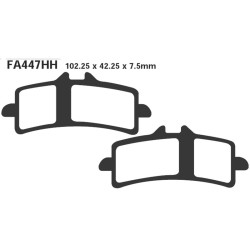 Brake Pads Gpfax Ducati 109807- Mv Agusta F4 1000 07-Front for HONDA CBR1000RR Fireblade 14-21 and other model Mescola Racing Moto EBC