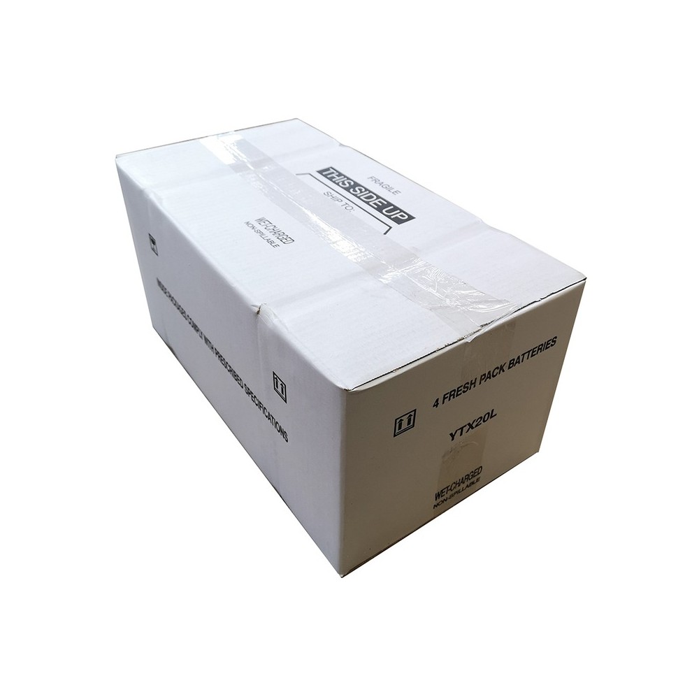 Box 4PCS Yuasa Battery YTX20LWET Charge for ARCTIC CAT Moto d\'acqua 5 00 and other model Precaricate YUASA