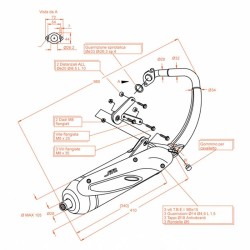 Exhaust Sitopeugeot Speedfight 2 50 04-10 for PEUGEOT Speedfight 2 50 04-10 and other model Sito SITO