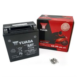 Batteria Yuasa YTX16PRECARICATA Sigillata per KAWASAKI ZR 00 82-97 e altri modelli Precaricate YUASA