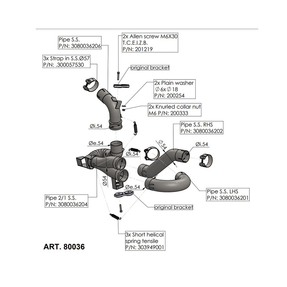 Raccordo Elimina Cat. Ducatimultistrada V4/V4S 21- per DUCATI Multistrada V4/V4S 21- Raccordo Elimina Catalizzatore LEOVINCE