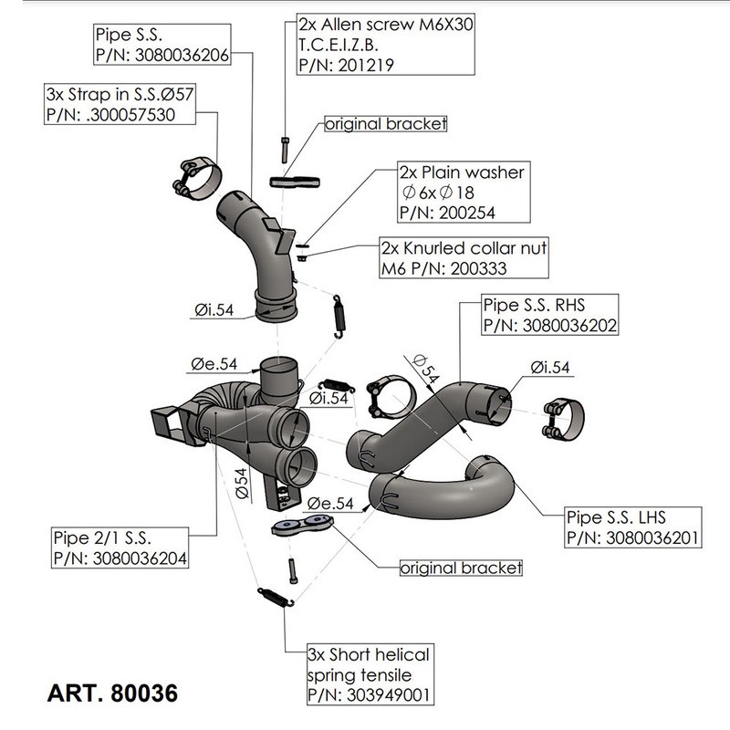 Raccordo Elimina Cat. Ducatimultistrada V4/V4S 21- per DUCATI Multistrada V4/V4S 21- Raccordo Elimina Catalizzatore LEOVINCE