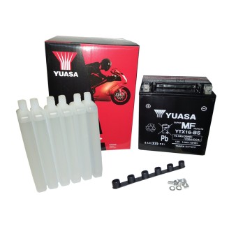 Yuasa Battery YTX16-Bsw/Acid for KAWASAKI ZR 00 82-97 and other model Batterie Sigillate YUASA