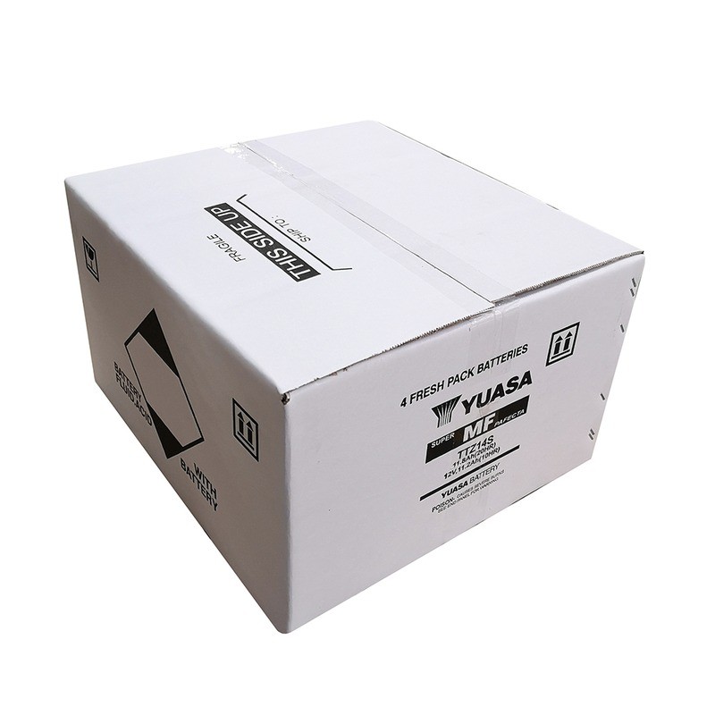 Scatola 4PZ Batteria YUASATTZ14S Con Acido per HONDA Shadow 750/00 00-05 e altri modelli Batterie Sigillate YUASA